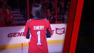 Keshia Chante sings the national anthems