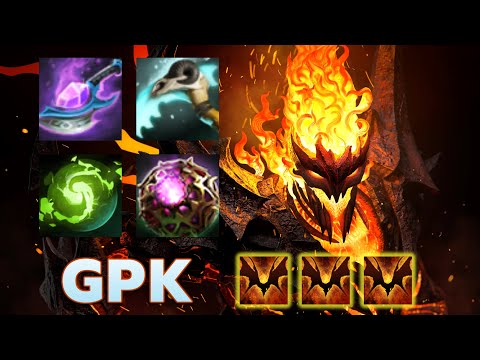 GPK Shadow Fiend Magical Build 25 kills 1079 XPM - Dota 2 Gosu Gameplay (Fullmatch)
