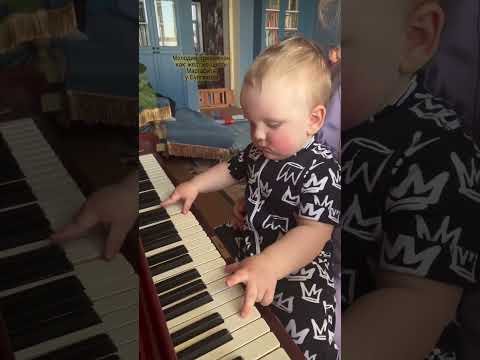 Gavriil is playng music that might be heard in a movie suspense moments