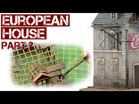 European House model kit - construction and painting (1:35 scale model kit)