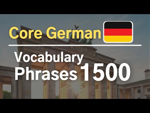 1500 Core German Vocabulary & Phrases 🇩🇪 [+PDF]