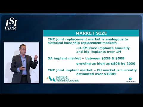Rick Thomson, Sandia Medical Technologies - Orthopedic implants for osteoarthritis joint replacement | LSI USA '26