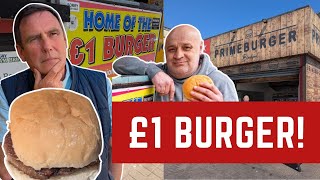 I Review The FAMOUS BLACKPOOL £1 BURGER! WHO WINS!?