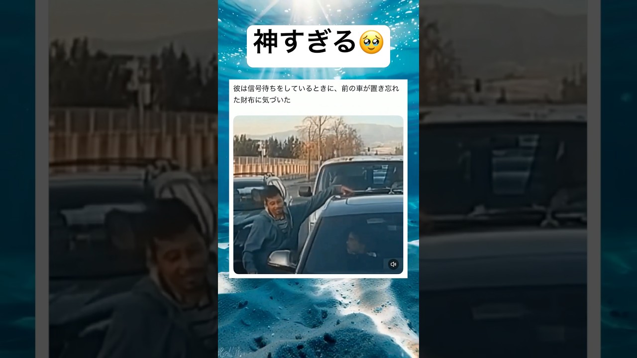 よかったね #shorts #おもしろ #車 #財布 #海外