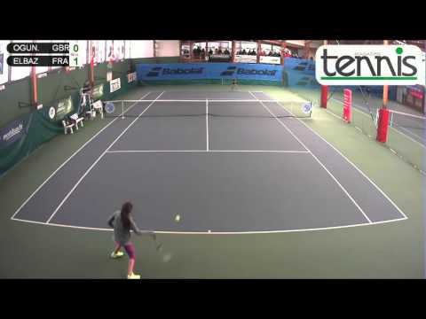 OGUNWALE (GBR) vs ELBAZ (FRA) - Open Super 12 Auray Tennis