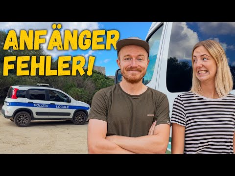 This should NOT happen to you in Sardinia with your campervan 😬 | Vanlife BEGINNER MISTAKES 🚓