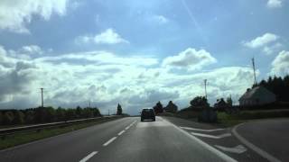 preview picture of video 'Driving On Route Nationale 12 From 22190 Plérin To 22200 Guingamp, France 30th May 2014'