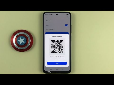 How to share wifi password with QR code, connect wifi by scanning QR code Redmi Note 11 Android 12