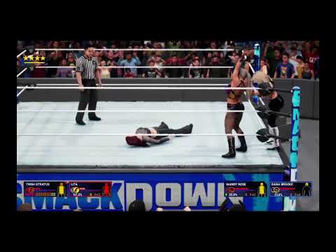 WWE 2k19 Lita & Trish Stratus vs. Mandy Rose & Dana Brooke SMACKDOWN