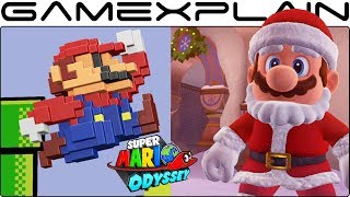 NEW Santa Outfit & 8-Bit Mario Cap DLC in Super Mario Odyssey
