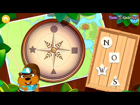 Kompass lesen & Himmelsrichtungen lernen ↗️ Kinder App Tick Tack Zeit #1