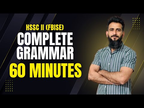 60 Minutes Crash Course: English Grammar Exam Prep for HSSC II @TheGrammarJunction