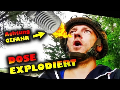 Dose explodiert 💥 Achtung Gefahr 🔞 Was passiert wenn... Gefahren beim Bushcraften!