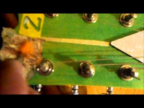 Part 8: ES 335 Kit Guitar Build Guitar Fetish (GFS) Silver Leaf Initials On Headstock