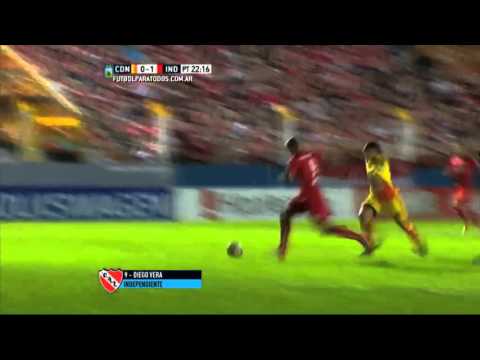 Gol de Vera. Crucero 0 - Independiente 1. Fecha 28. Primera División 2015. FPT