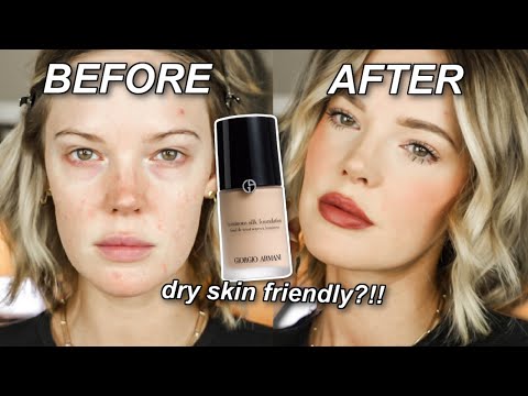 Get FLAWLESS SKIN with this Armani Luminous Silk FOUNDATION ROUTINE for Dry Skin!