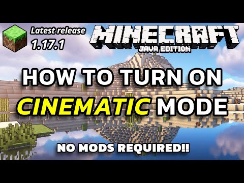 GamerPotion - Minecraft Java 1.17.1 How To Enable Cinematic Camera Mode Minecraft Java Tutorial