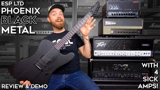 Video thumbnail for ESP LTD Phoenix Black Metal Review & Demo (with 4 killer amps!) by Sonic Drive Studio