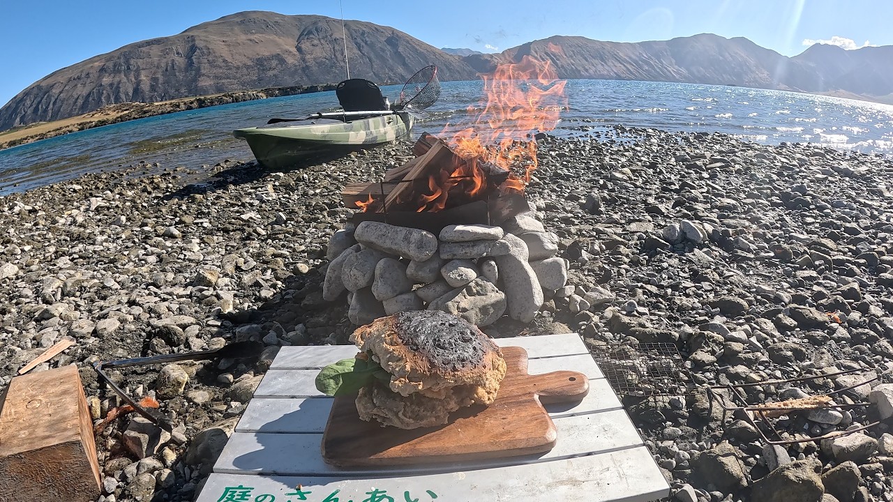 Solo Camping and Building a Stone Oven at the Lake