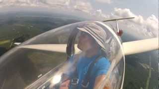 preview picture of video 'First Glider Flight Grob 103'