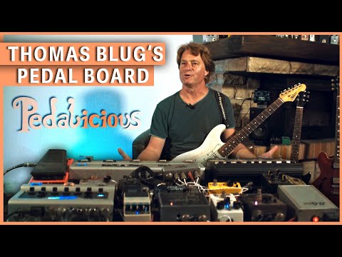 Thomas Blug's personal pedal board - The Amp1 Mercury Edition with Remote 1 and Looperkit