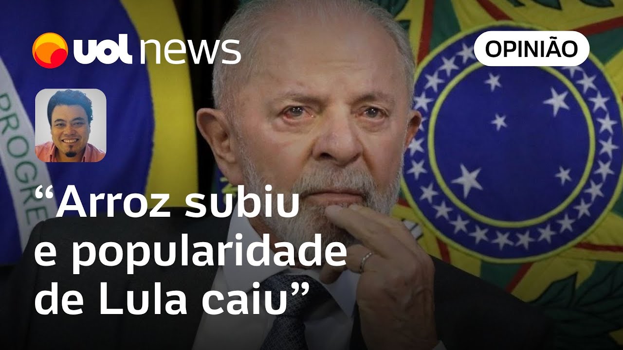 Aprovação do governo Lula caiu 7 pontos porque arroz subiu quase 10, diz Sakamoto