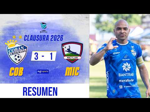 VICTORIA DEL LÍDER DEL TORNEO| Cobán Imperial 3-1 Mictlán | Resumen Completo