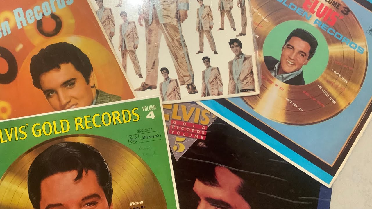Elvis Vinyl Records #13 - Elvis Golden Records Volume 1, 2, 3, 4 & 5
