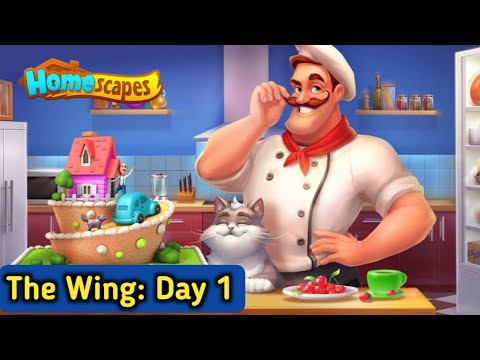 Homescapes: The Wing Renovation - Day 1 - Gameplay Story