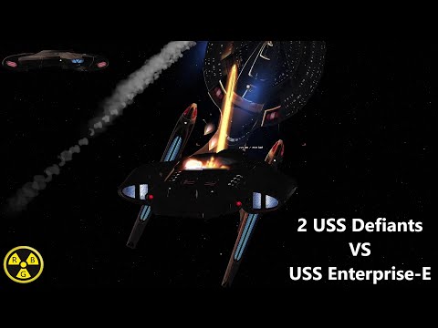 2 USS Defiant's VS USS Enterprise E | Part 2 | Star Trek Ship Battle | Bridge Commander | Retro Badg