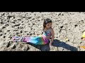 Kids Are Playing On The Beach With Sand And Having Fun In Malibu Beach Beautiful Mermaid Girl ‍ �