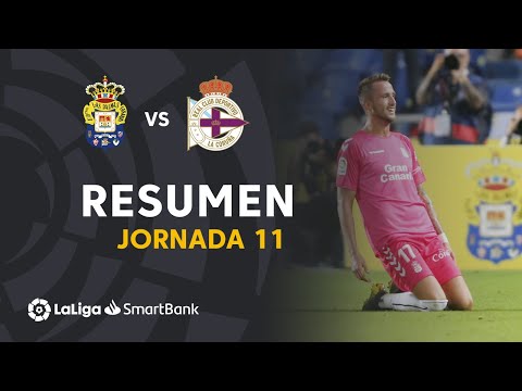 Resumen de UD Las Palmas vs RC Deportivo (3-0)