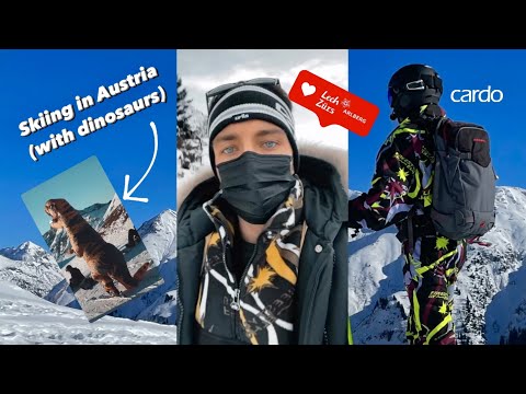 Skiing in Lech Austria (with dinosaurs) 2022 #skiing #lech #arlberg #ski