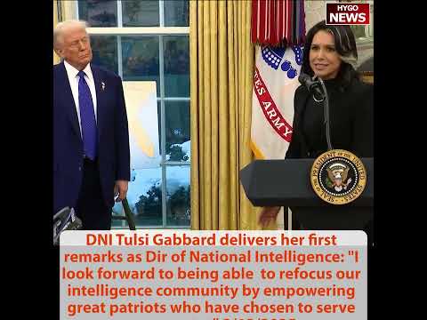 Tulsi Gabbard Sworn In as 8th Director of National Intelligence: 'Refocus Our Intelligence Community'