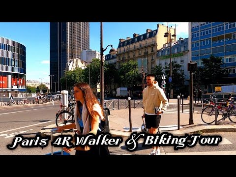 🇫🇷Ep 1 - 4K Biking Tour Paris,France - 13th arrondissement - Gare Monparnasse 2022#bikingtour