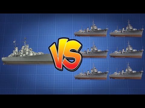 One Minotaur vs SIX SHIMAKAZES | Wows Minotaur vs Wows Shimakaze
