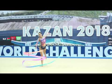 Katsiaryna Halkina BLR - Ribbon WCC Kazan 2018 AA 17.000