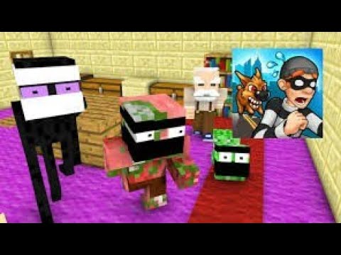 Monster School : ROBBERY BOB CHALLENGE - Minecraft Animation