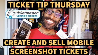 TICKET TIP THURSDAY | HOW TO SELL MOBILE SCREENSHOT TICKETS | CONVERT SCREENSHOT TICKETS TO PDF