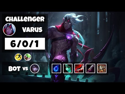 Varus vs Aphelios NA Challenger BOT (6/0/1) - v11.13