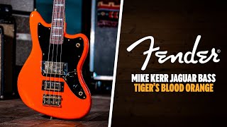 Video thumbnail for Peach Picks | Fender Mike Kerr Jaguar Bass | Rosewood - Tiger's Blood Orange by Peach Guitars