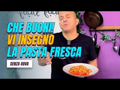 Strozzapreti all'Arrabbiata! TUTTI possono preparare la PASTA FRESCA (Senza Uova) in casa!