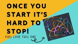 Raised Salt Painting with Kids | Fun & Easy Glue and Salt Art Activity