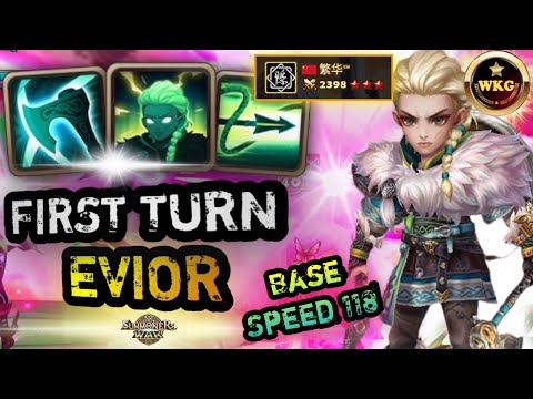 TOP RANK PLAYER PICK LIGHT EVIOR TO GET FIRST TURN AND CONTROL HIS ENEMIES IN RTA SUMMONERS WAR