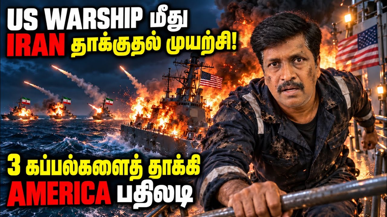 US Warship மீது Iran தாக்குதல் முயற்சி! Iran 3 கப்பல்களைத் தாக்கி 