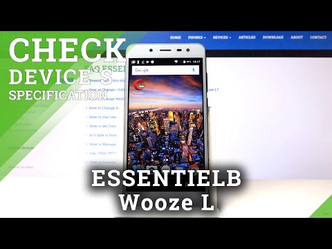 How to Open Phone Specifications – About Phone Section in ESSENTIELB Wooze L