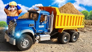 Download lagu Funny Stories about Bruder Trucks - Dump Truck Mack, Tractor and other cars - compilation mp3 Download lagu Funny Stories about Bruder Trucks - Dump Truck Mack, Tractor and other cars - compilation mp3