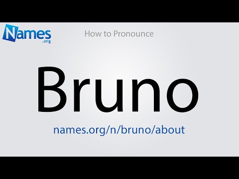 How to Pronounce Bruno