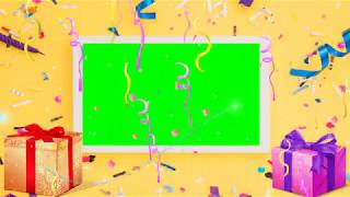 Green Screen Happy Birthday  Frame HD Video