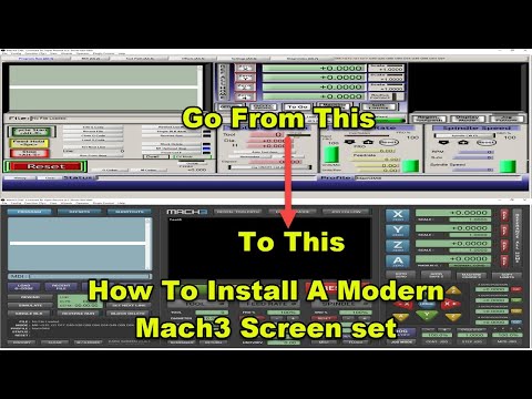 How To Install A Modern Mach3 Screen set